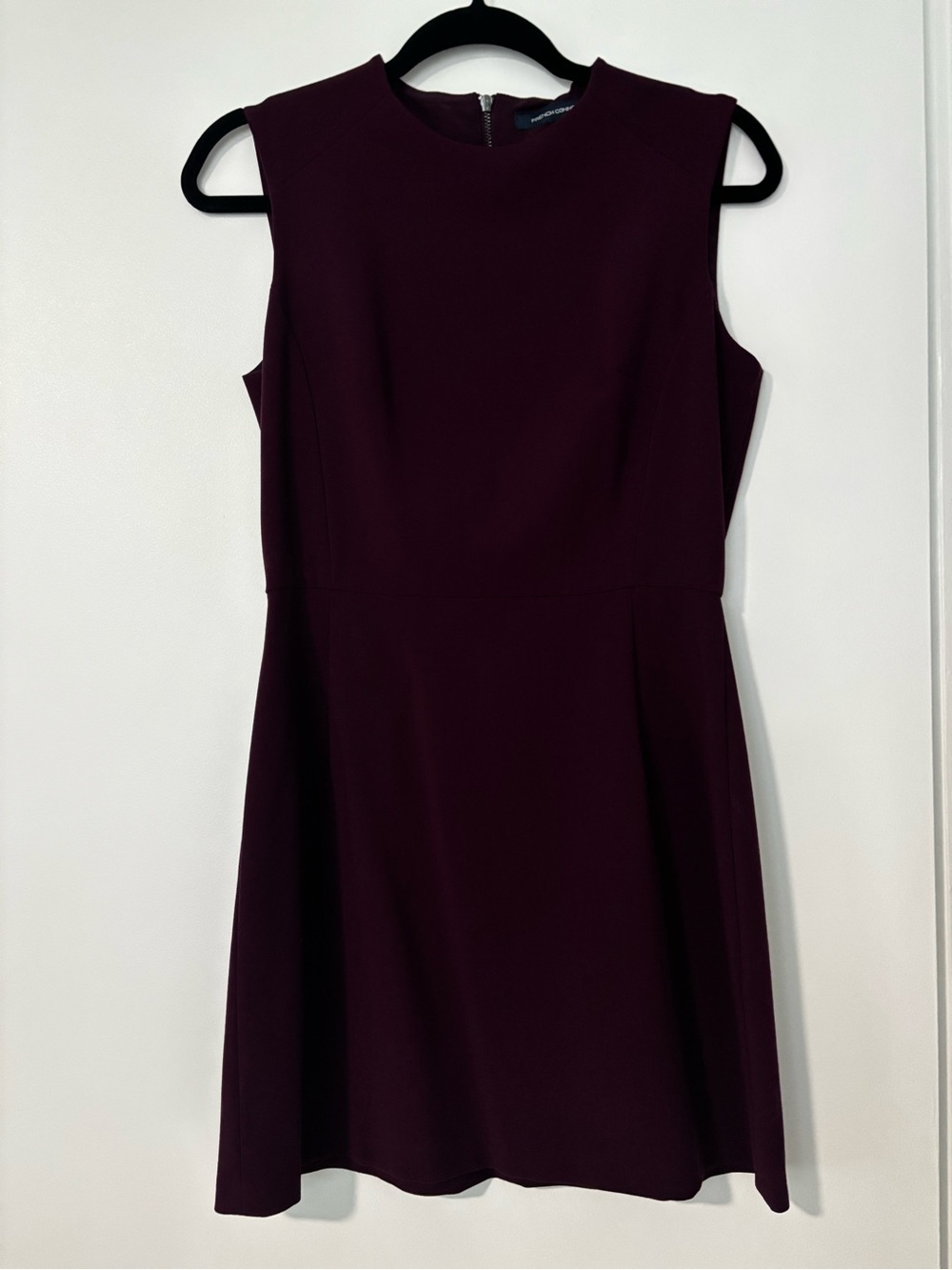 French Connection Sleeveless Wine A-Line Mini Dress